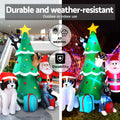 Jingle Jollys 3M Christmas Inflatable Santa Tree LED Lights