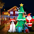 Jingle Jollys 3M Christmas Inflatable Santa Tree LED Lights