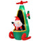 Jingle Jollys Christmas Santa Helicopter 2.55M LED Inflatable Decoration