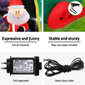 Jingle Jollys Christmas Santa Helicopter 2.55M LED Inflatable Decoration