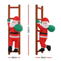 Jingle Jollys Christmas Santa Climbing Ladder 2.45M LED Decorations
