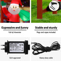 Jingle Jollys Christmas Santa Climbing Ladder 2.45M LED Decorations