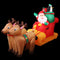 Jingle Jollys Christmas Santa Sleigh 2.2M Inflatable LED Decorations