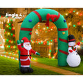 Jingle Jollys Christmas Inflatable Arch 2.8M LED Lights Decorations