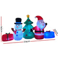 Jingle Jollys 2.7M Christmas Inflatable Tree Snowman LED Lights