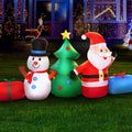 Jingle Jollys 2.7M Christmas Inflatable Tree Snowman LED Lights