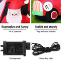 Jingle Jollys 1.6M Santa Truck Inflatable LED Christmas Decoration