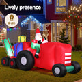 Jingle Jollys Christmas Inflatable Santa Truck 2.6M LED Lights