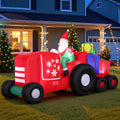 Jingle Jollys Christmas Inflatable Santa Truck 2.6M LED Lights