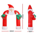 Jingle Jollys Christmas Santa Archway 2.3M Outdoor Lights