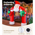 Jingle Jollys Christmas Santa Archway 2.3M Outdoor Lights
