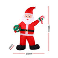 Jingle Jollys 3.8M Giant Santa Inflatable LED Christmas Decoration