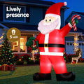 Jingle Jollys 3.8M Giant Santa Inflatable LED Christmas Decoration