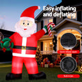 Jingle Jollys 3.8M Giant Santa Inflatable LED Christmas Decoration
