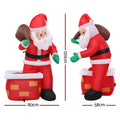 Jingle Jollys Christmas Inflatable Santa 1.8m LED Light Decoration
