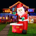 Jingle Jollys Christmas Inflatable Santa 1.8m LED Light Decoration