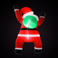 Jingle Jollys 1.9M Santa Climbing Inflatable LED Christmas Decoration