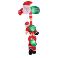 Jingle Jollys 2.5M Climbing Santa Inflatable LED Christmas Decoration