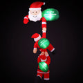 Jingle Jollys 2.5M Climbing Santa Inflatable LED Christmas Decoration