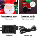 Jingle Jollys 2.5M Climbing Santa Inflatable LED Christmas Decoration