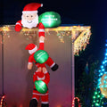 Jingle Jollys 2.5M Climbing Santa Inflatable LED Christmas Decoration