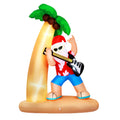 Jingle Jollys 2.1M Santa Guitar LED Inflatable Christmas Decoration