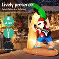 Jingle Jollys 2.1M Santa Guitar LED Inflatable Christmas Decoration