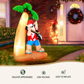 Jingle Jollys 2.1M Santa Guitar LED Inflatable Christmas Decoration