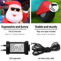 Jingle Jollys Christmas Santa Motorbike LED Inflatable Decoration