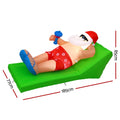 Jingle Jollys 1.8M Santa Bench Christmas Inflatable LED Decoration
