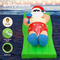 Jingle Jollys 1.8M Santa Bench Christmas Inflatable LED Decoration