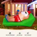Jingle Jollys 1.8M Santa Bench Christmas Inflatable LED Decoration