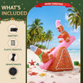 Jingle Jollys Christmas Inflatable Seesaw 1.8M Height LED Outdoor Decorations Illuminated