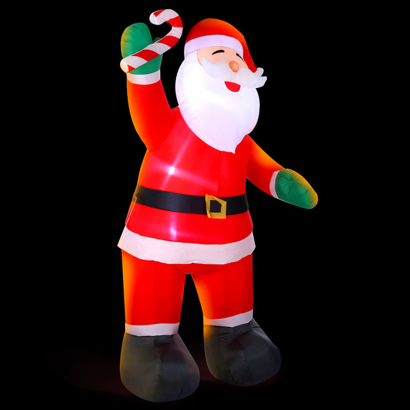 Jingle Jollys 3M Christmas Inflatable Santa LED Lights Decoration