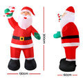 Jingle Jollys 3M Christmas Inflatable Santa LED Lights Decoration