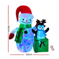 Jingle Jollys 1.8M Christmas Inflatable Snowman LED Illuminated