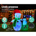 Jingle Jollys 1.8M Christmas Inflatable Snowman LED Illuminated