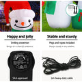 Jingle Jollys 1.8M Christmas Inflatable Snowman LED Illuminated