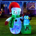 Jingle Jollys 1.8M Christmas Inflatable Snowman LED Illuminated