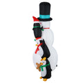 Jingle Jollys Christmas Snowman 2.4M Inflatable LED Lights