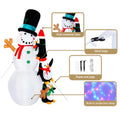 Jingle Jollys Christmas Snowman 2.4M Inflatable LED Lights