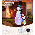 Jingle Jollys Christmas Snowman 2.4M Inflatable LED Lights