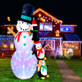 Jingle Jollys Christmas Snowman 2.4M Inflatable LED Lights