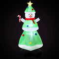 Jingle Jollys 2.75M Christmas Snowman Tree LED Inflatable Decoration