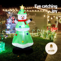 Jingle Jollys 2.75M Christmas Snowman Tree LED Inflatable Decoration