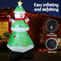 Jingle Jollys 2.75M Christmas Snowman Tree LED Inflatable Decoration