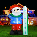 Jingle Jollys Santa 1.6M Inflatable Christmas Decoration LED