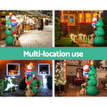 Jingle Jollys 1.8M Christmas Inflatable Santa Tree LED Lights