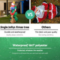 Jingle Jollys 1.8M Christmas Inflatable Santa Tree LED Lights