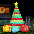 Jingle Jollys 2.2M Christmas Inflatable Gift Tree Flashing Lights